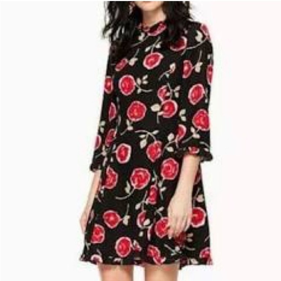 Kate Spade New York Floral Metallic Shift Dress - Picture 2 of 5
